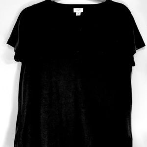 J. Crew Black Short Sleeve Top